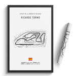 Load image into Gallery viewer, Circuit de la Comunitat Valenciana Ricardo Tormo - Racetrack Print
