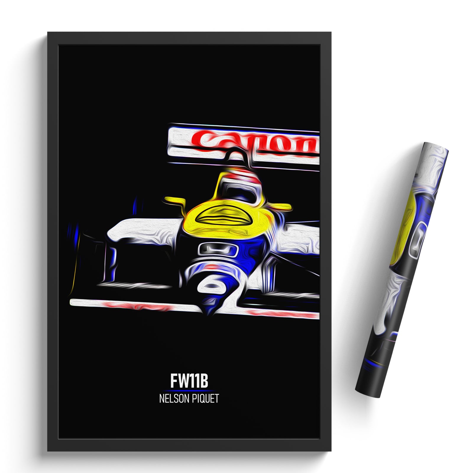 Williams FW11B, Nelson Piquet 1987 - Formula 1 Print