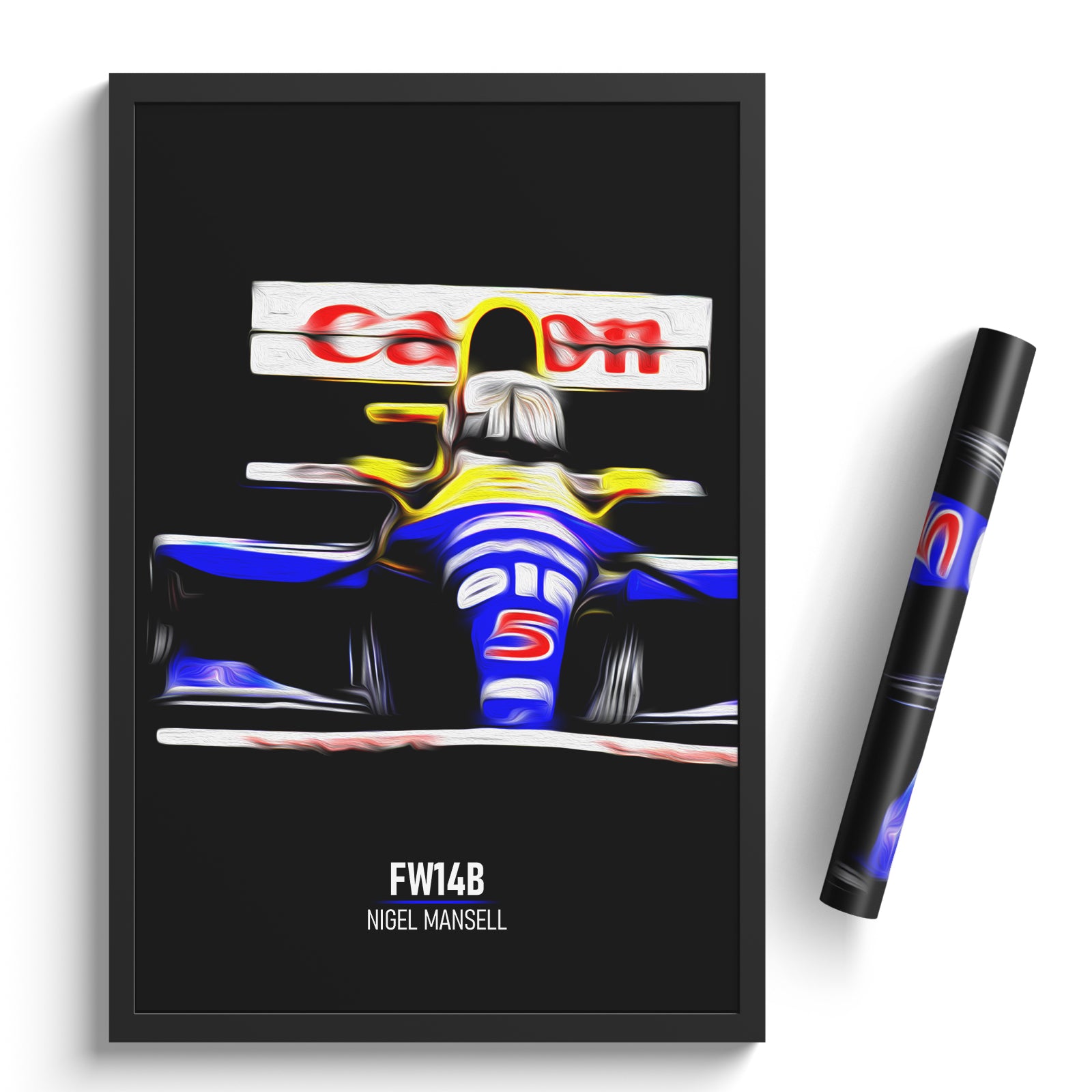 Williams FW14B, Nigel Mansell 1992 - Formula 1 Print