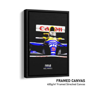 Williams FW14B, Nigel Mansell 1992 - Formula 1 Print