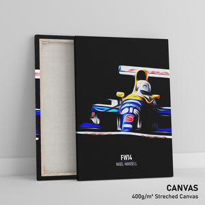 Williams FW14, Nigel Mansell 1991 - Formula 1 Print