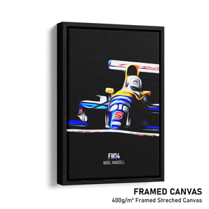Williams FW14, Nigel Mansell 1991 - Formula 1 Print