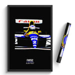 Load image into Gallery viewer, Williams FW15C, Alain Prost 1993 - Formula 1 Print
