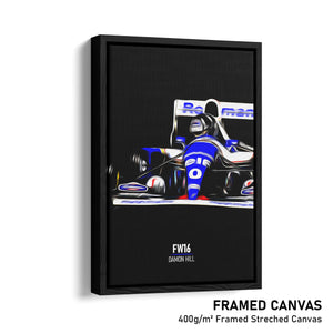 Williams FW16, Damon Hill 1994 - Formula 1 Print