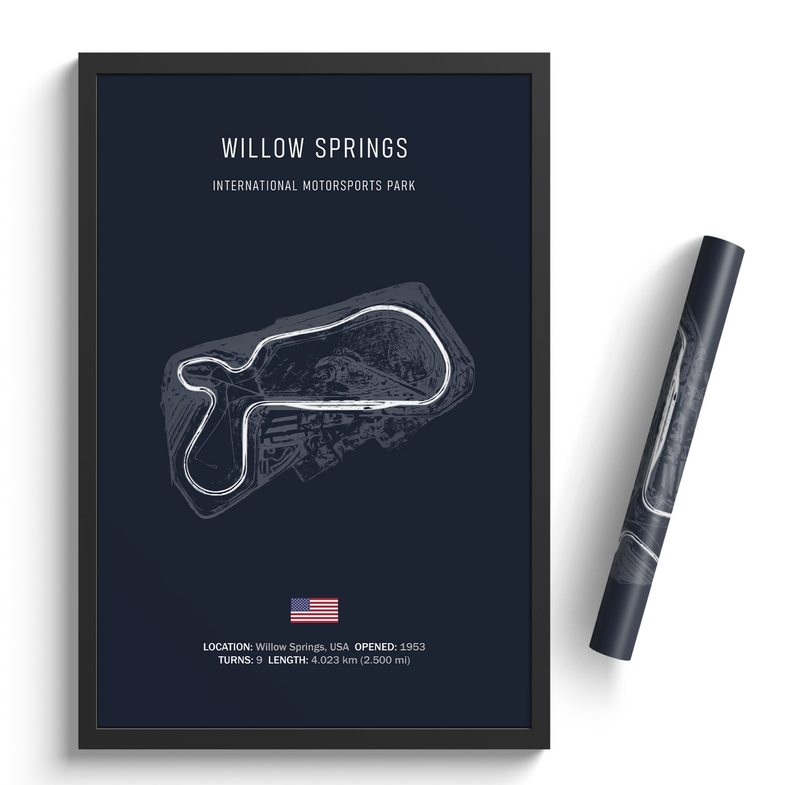 Willow Springs International Motorsports Park - Racetrack Print