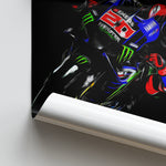 Load image into Gallery viewer, Yamaha YZR-M1, Fabio Quartararo 2021 - MotoGP Print
