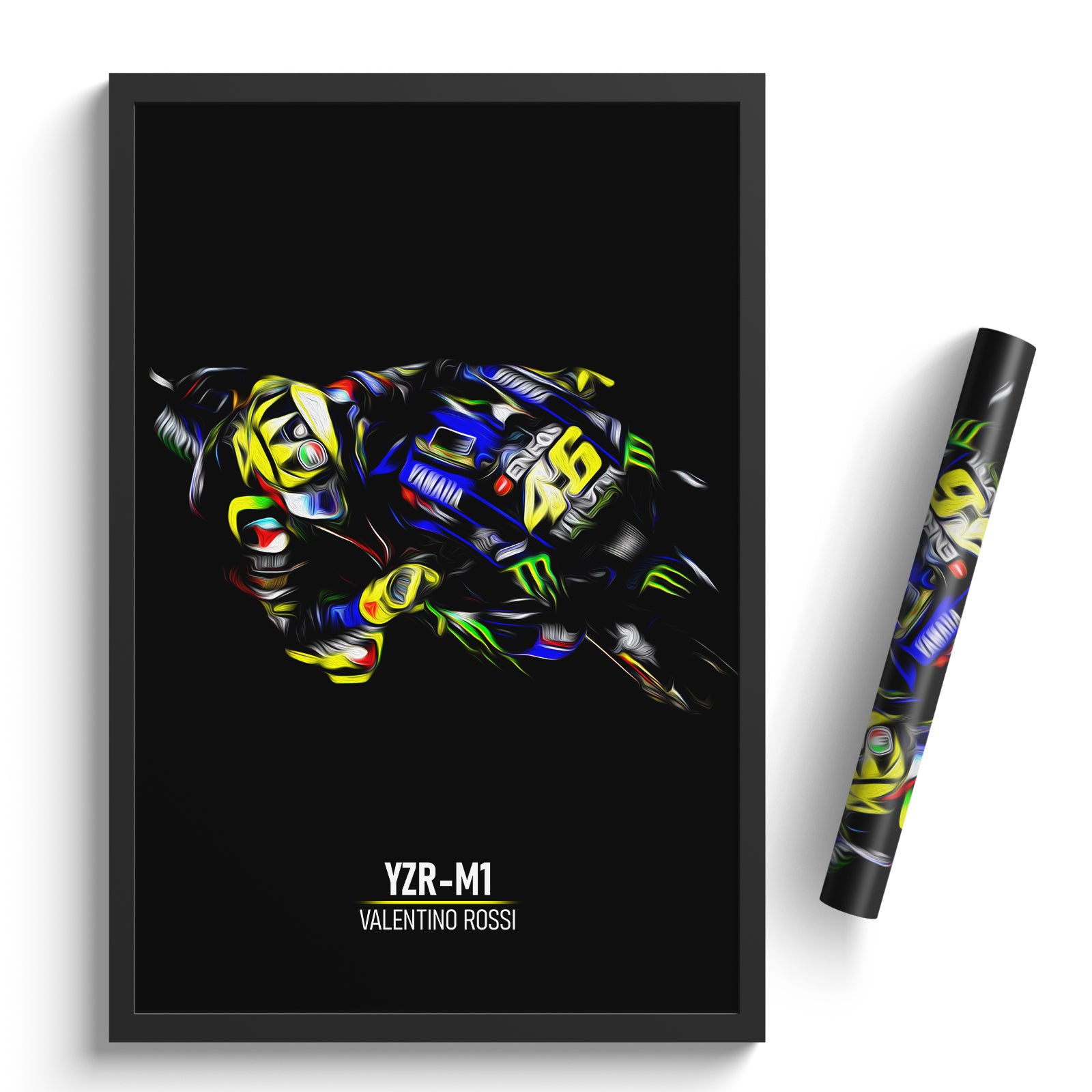Yamaha YZR-M1, Valentino Rossi 2020 - MotoGP Print