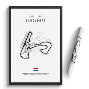 Circuit Park Zandvoort - Racetrack Print