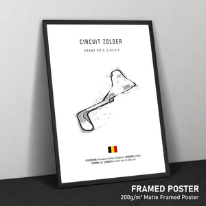 Circuit Zolder - Racetrack Print